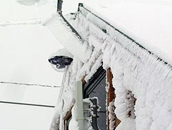 Typical alpine conditions the camera must endure